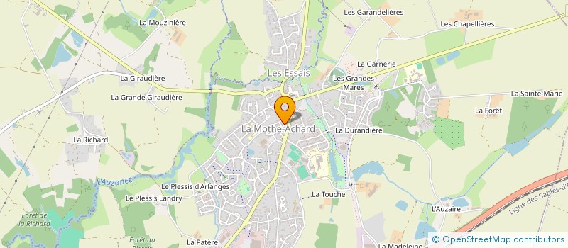 localisation de l'entreprise BAZIN 10 à LES ACHARDS