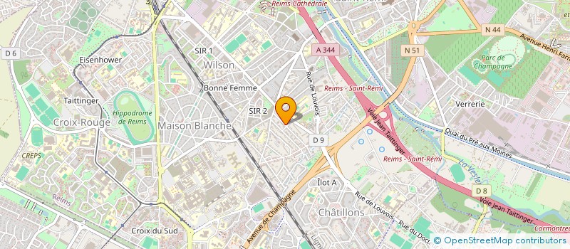 localisation de l'entreprise BAZIN  REIMS