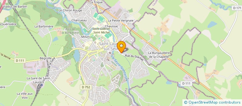 localisation de l'entreprise BAZIN à SAINT-LAURENT-SUR-SEVRE