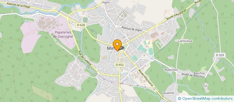 localisation de l'entreprise BAZIN à MIMIZAN