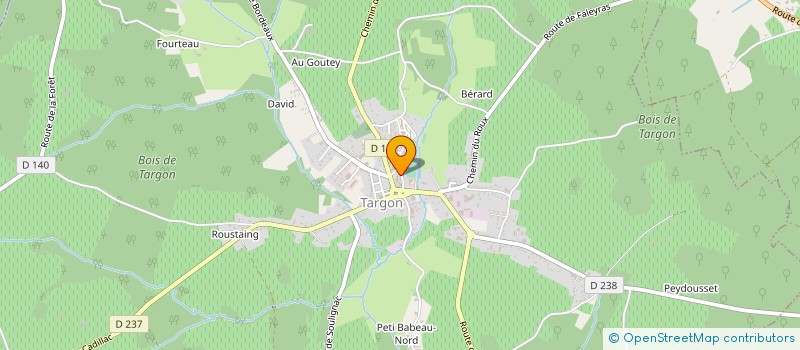 localisation de l'entreprise BAZIN ALEXIS TP  MONTUSSAN