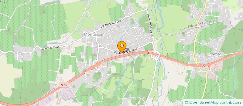 localisation de l'entreprise BAZIN BTP ET PARTICULIERS à MONTUSSAN