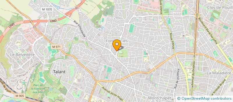 localisation de l'entreprise BAZIN-CONSEIL.FR à FONTAINE-LES-DIJON