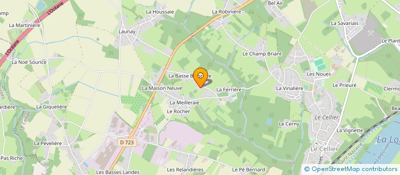 localisation de l'entreprise BAZIN &FILS à LE CELLIER