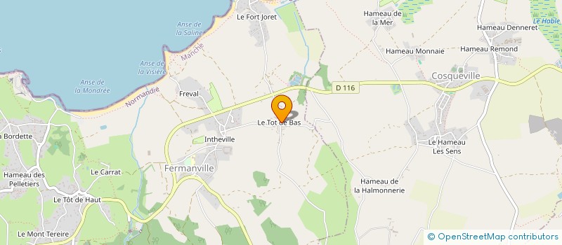 localisation de l'entreprise BAZIN GUSTAVE ET DENIS à FERMANVILLE