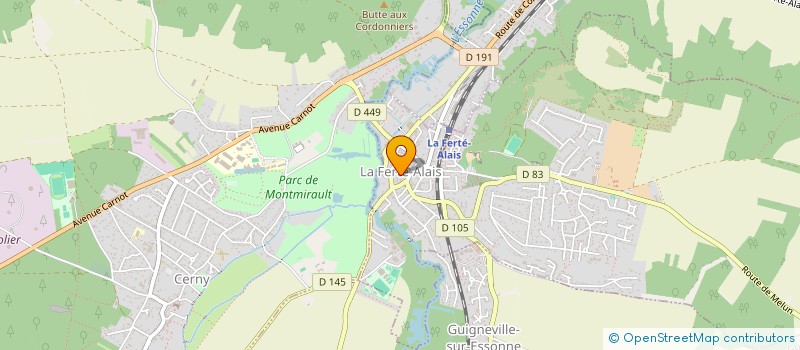localisation de l'entreprise BAZIN INDUSTRIES à LA FERTE-ALAIS
