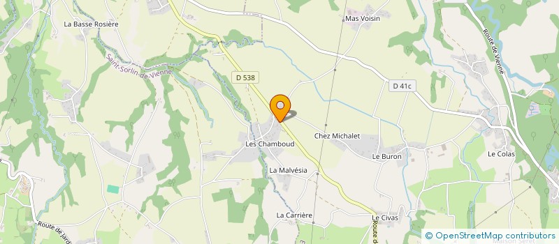 localisation de l'entreprise BAZIN NICOLAS CONSTRUCTION  EYZIN-PINET