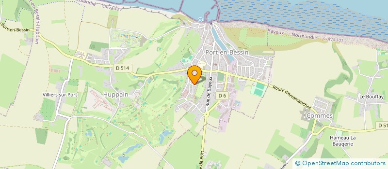 localisation de l'entreprise BAZIN VITI  PORT-EN-BESSIN-HUPPAIN