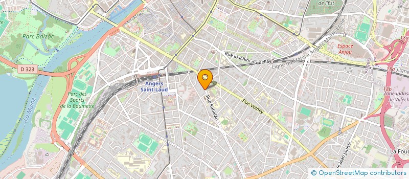localisation de l'entreprise BAZINGA à ANGERS