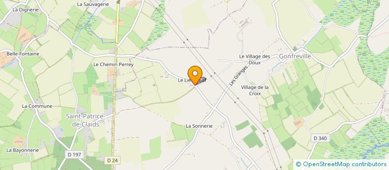 localisation de l'entreprise BAZIRE  GONFREVILLE