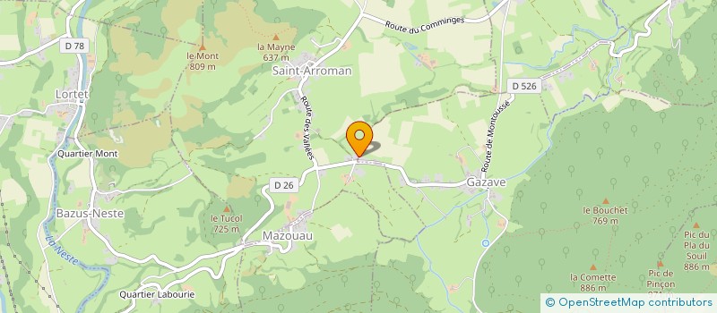 localisation de l'entreprise BAZIWATT  LA BARTHE-DE-NESTE