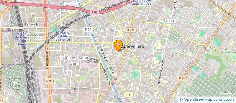 localisation de l'entreprise BAZIZ MOHAMED & BAZIZ ALI  AUBERVILLIERS