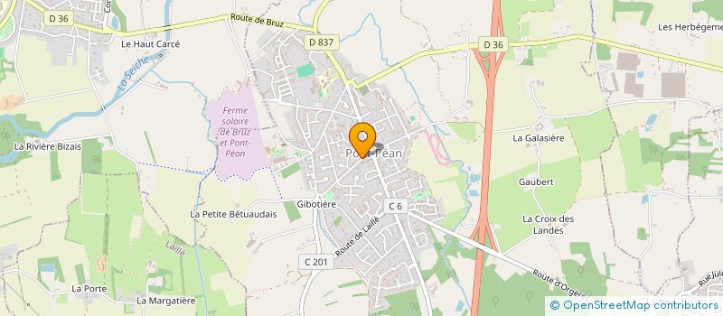 localisation de l'entreprise BAZODIS à PONT-PEAN