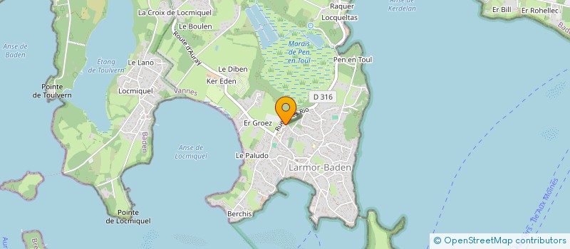 localisation de l'entreprise BAZOPHILE  LARMOR-BADEN