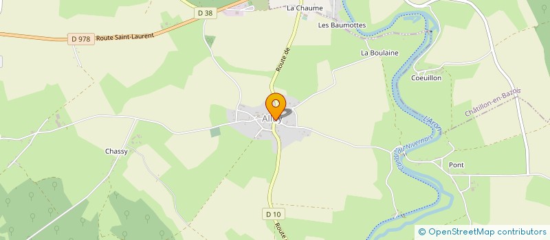 localisation de l'entreprise BAZOT BONGARD à SAINT-PEREUSE