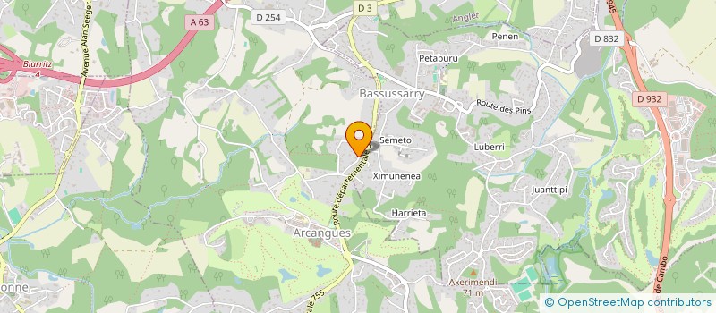 localisation de l'entreprise BAZTAN  ARCANGUES