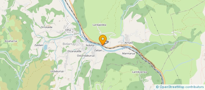 localisation de l'entreprise BAZTAN SARL à BIDARRAY