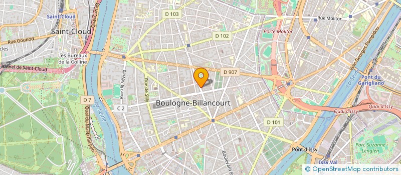 localisation de l'entreprise BAZZ PARIS  BOULOGNE-BILLANCOURT