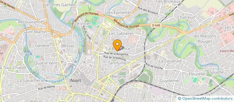 localisation de l'entreprise BB  NIORT