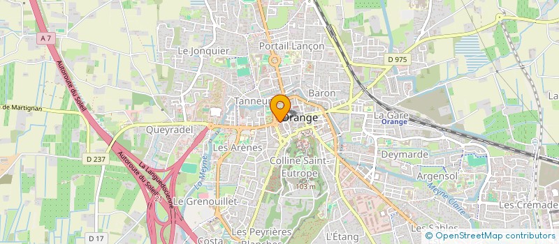 localisation de l'entreprise BB  ORANGE