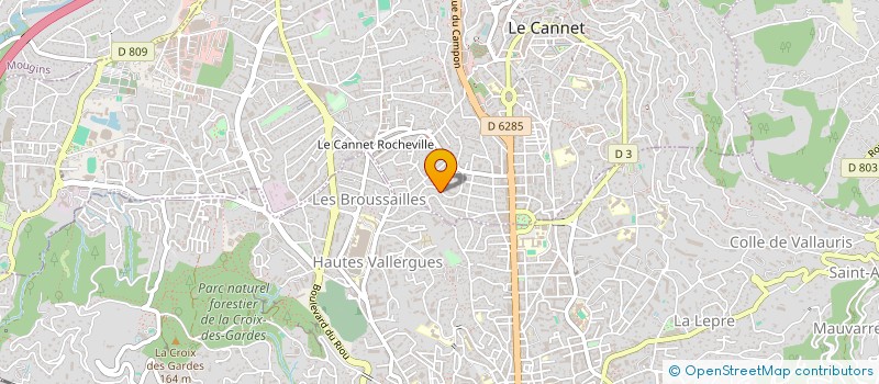 localisation de l'entreprise BB à LE CANNET