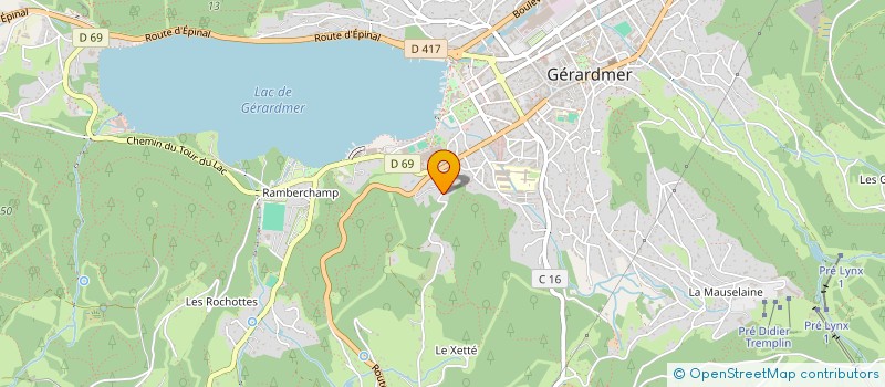 localisation de l'entreprise BB BASTIEN  GERARDMER