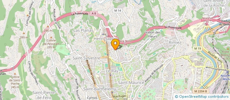 localisation de l'entreprise BB BATIMENT à NICE