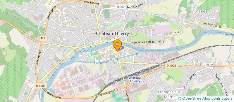 localisation de l'entreprise BB CASTEL à CHATEAU-THIERRY