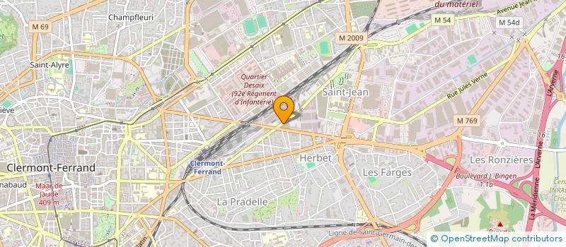 localisation de l'entreprise BB COMMUNICATION  CLERMONT-FERRAND