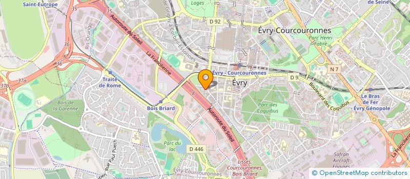 localisation de l'entreprise BB CORP à EVRY-COURCOURONNES