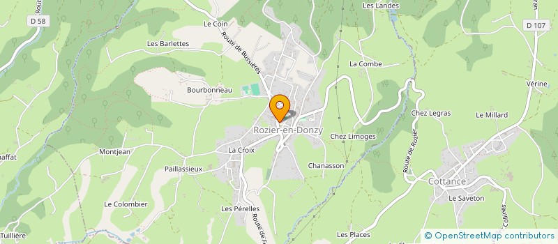 localisation de l'entreprise BB DECORS  ROZIER-EN-DONZY