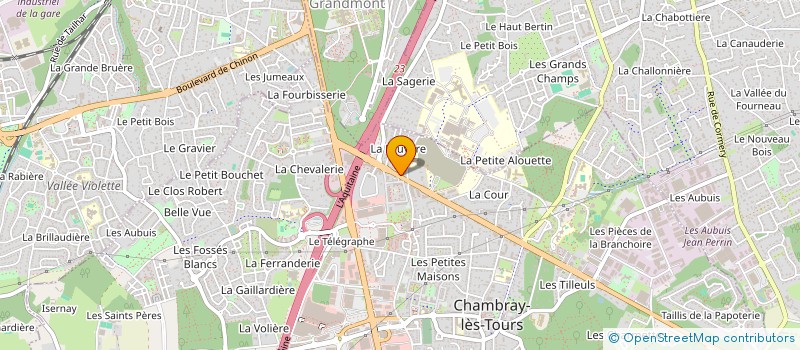 localisation de l'entreprise BB DEVELOPPEMENT  CHAMBRAY-LES-TOURS