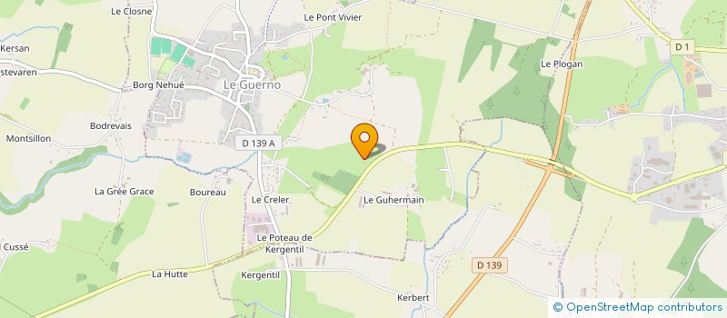 localisation de l'entreprise BB EMK  LE GUERNO