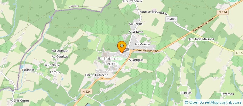 localisation de l'entreprise BB HOLDING  CAZAUBON