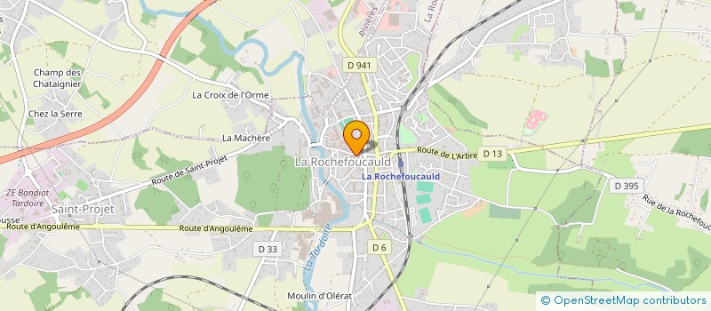 localisation de l'entreprise BB HOME DECORATION à LA ROCHEFOUCAULD-EN-ANGOUMOIS