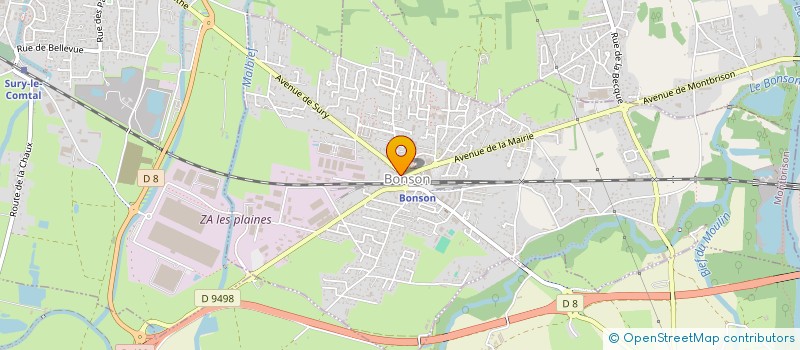 localisation de l'entreprise BB IMMO  BONSON