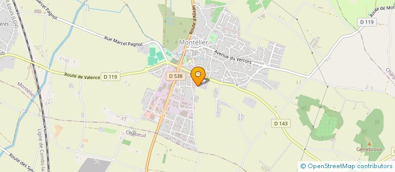 localisation de l'entreprise BB INVESTISSEMENTS  MONTELIER