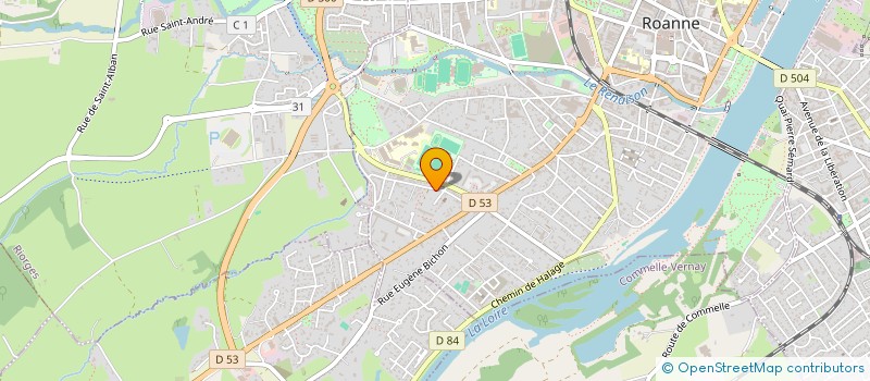 localisation de l'entreprise BB JC OKP  ROANNE