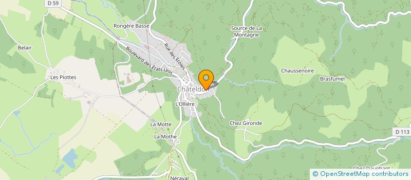 localisation de l'entreprise BB-LOC  CHATELDON