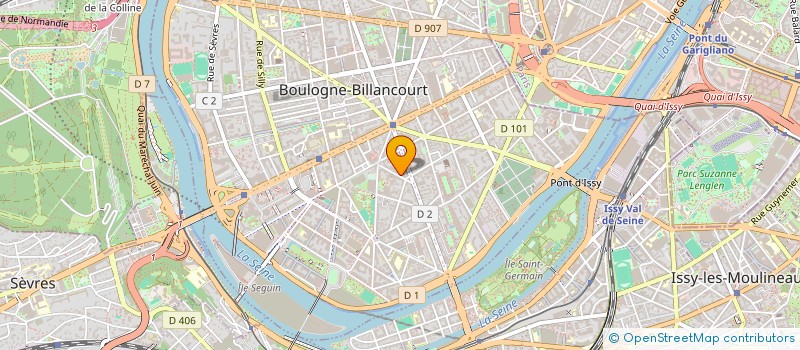 localisation de l'entreprise BB MANAGEMENT  BOULOGNE-BILLANCOURT