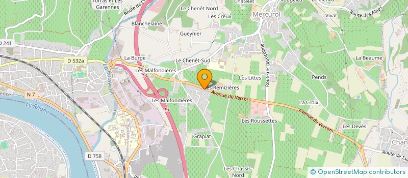 localisation de l'entreprise BB MECA SERVICES  MERCUROL-VEAUNES