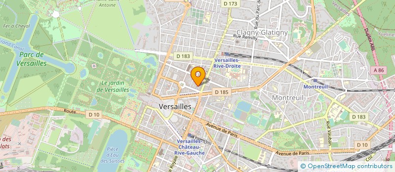 localisation de l'entreprise BB MONGE à VERSAILLES