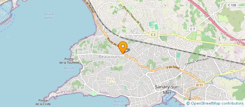 localisation de l'entreprise BB NODALE à SANARY-SUR-MER
