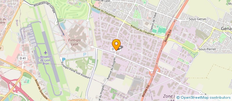 localisation de l'entreprise BB PNEUS SAS  CHASSIEU