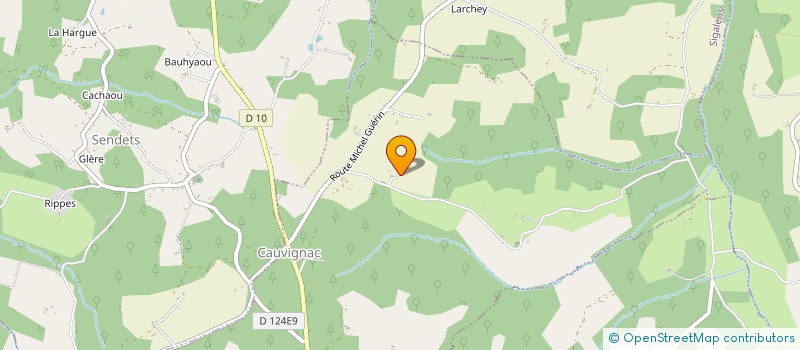 localisation de l'entreprise BB PROD & CO  CAUVIGNAC