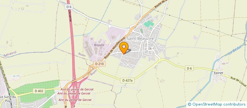 localisation de l'entreprise BB RACING à SAINT-BEAUZIRE