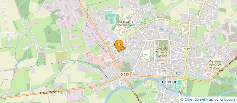 localisation de l'entreprise BB RACING  LA FLECHE