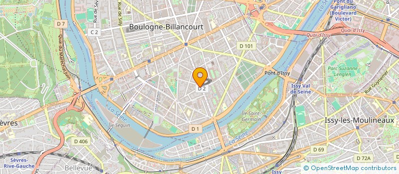 localisation de l'entreprise BB RYTHME EN BILLANCOURT à BOULOGNE-BILLANCOURT
