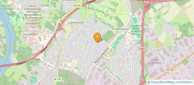 localisation de l'entreprise BB SAINT MARS  CARQUEFOU