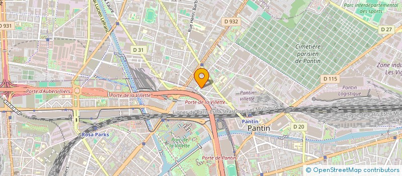 localisation de l'entreprise BB SERVICES à PANTIN